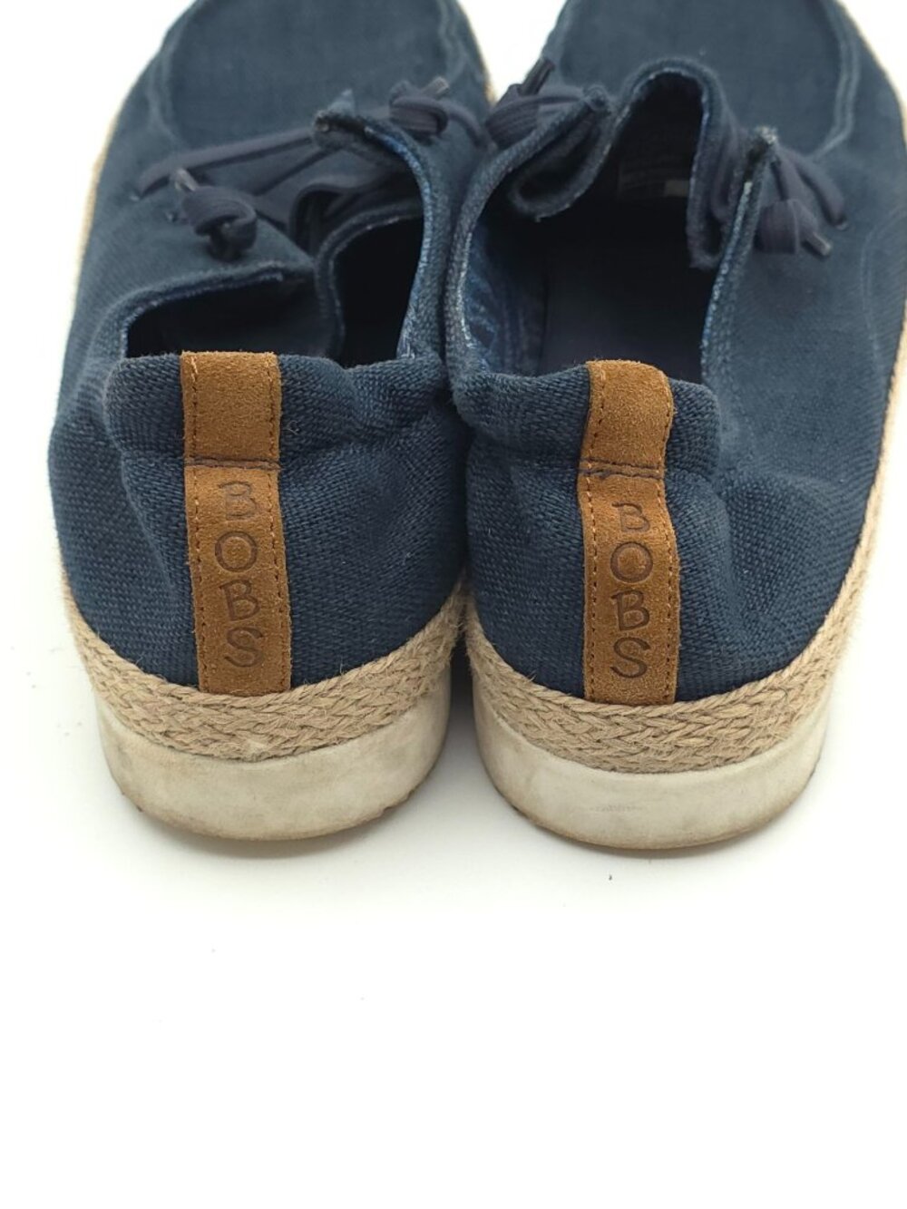 Bobs By Skechers Women's Espadrille Slip-On Shoes Navy Size 7 Canvas Casual - Picture 2 of 8